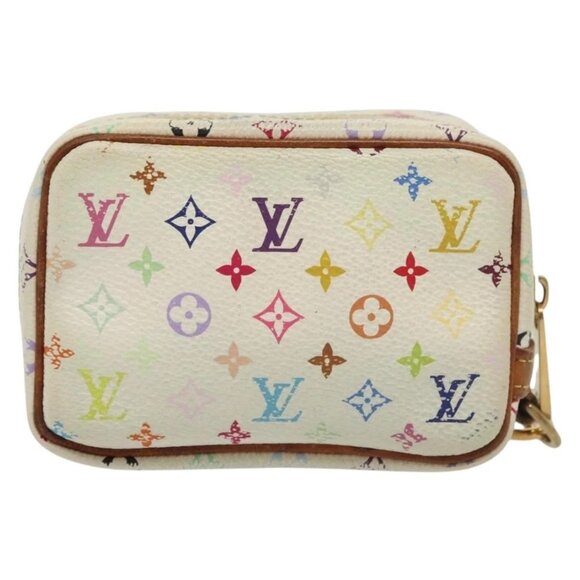 LOUIS VUITTON Monogram Multicolor Trousse Wapity Pouch White M58033 Auth 142339 - Picture 2 of 16